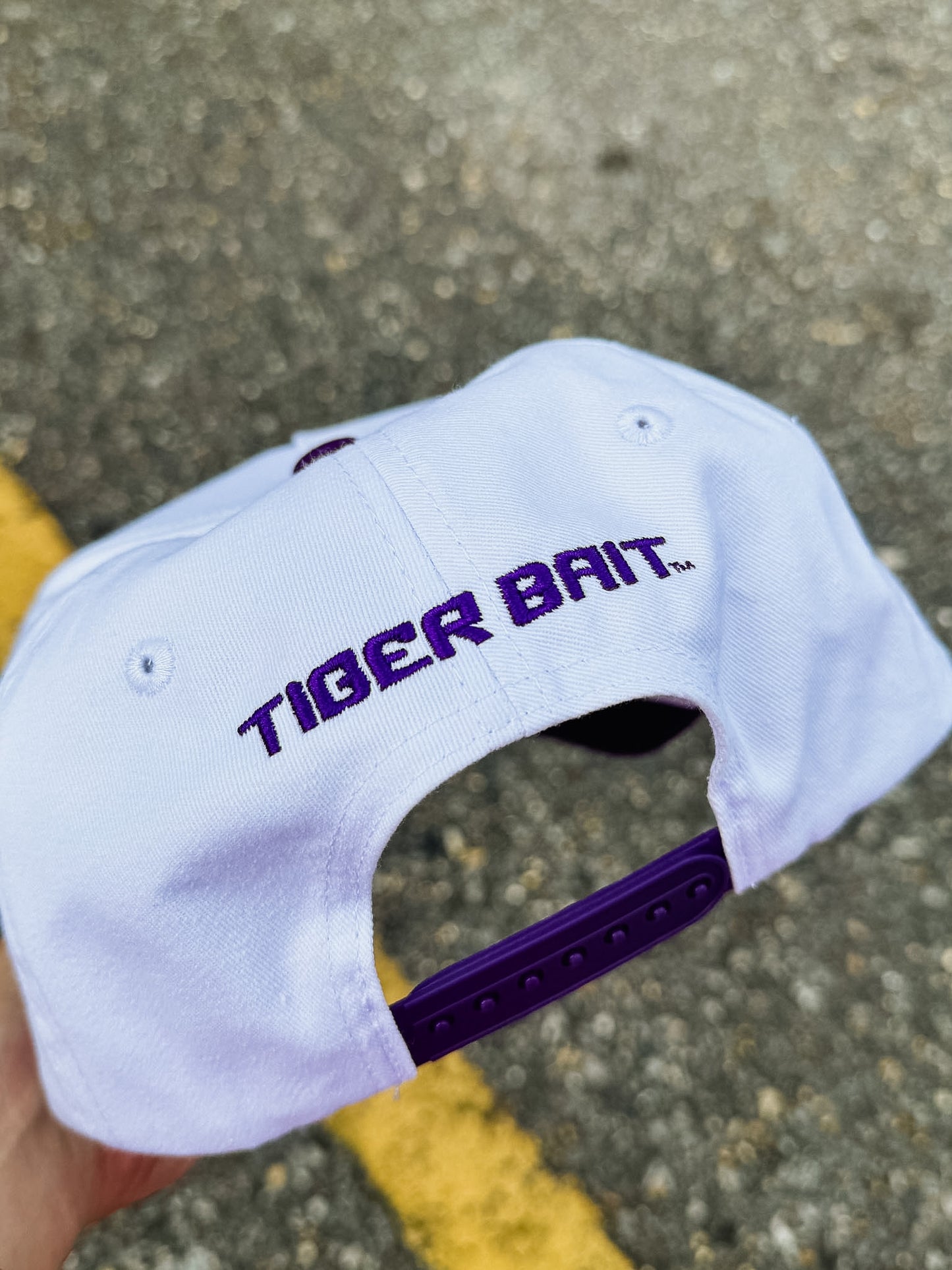 PRE-ORDER LSU Tigers Licensed Multi Logo Adjustable Hat - Purple/White