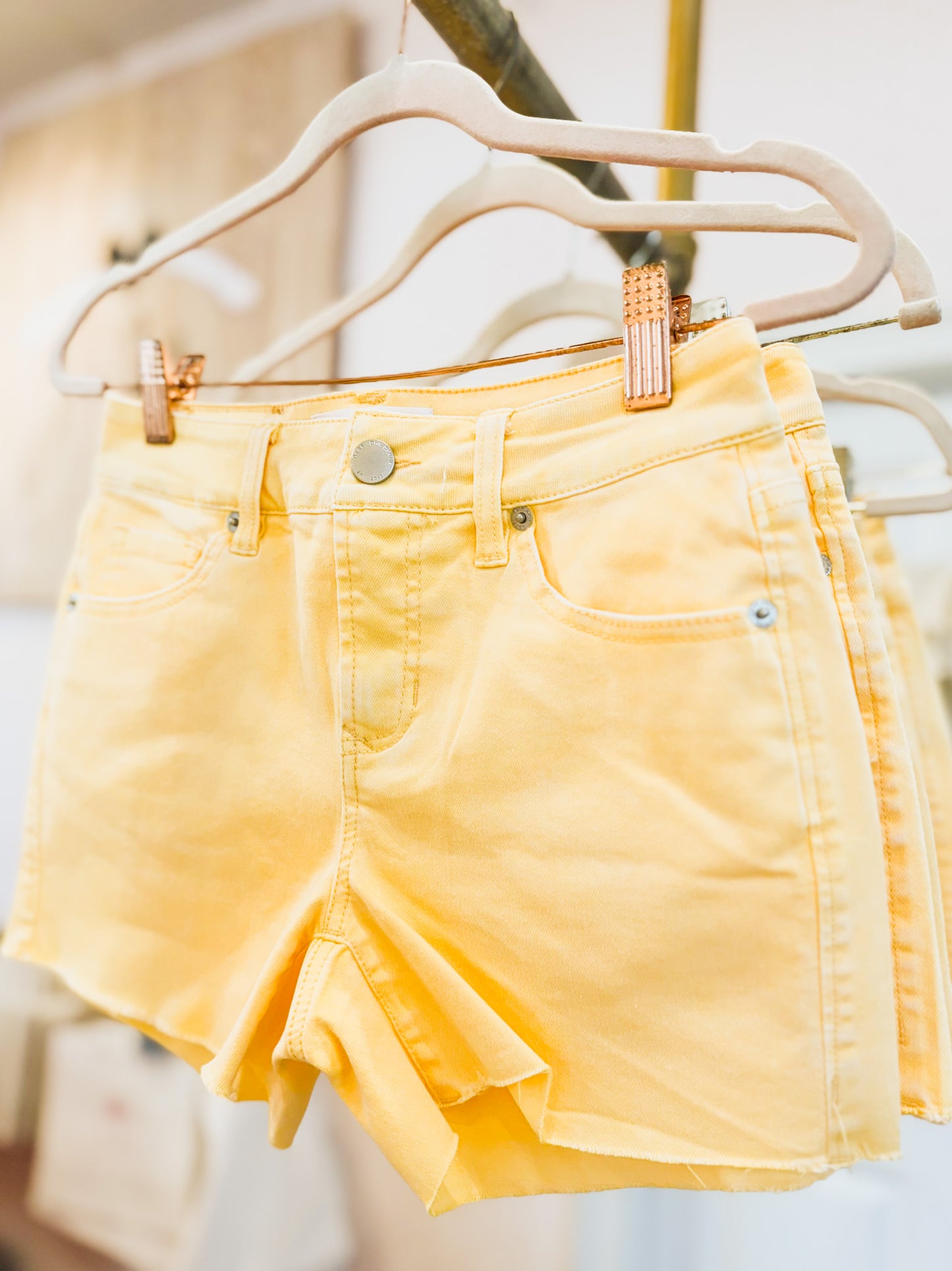 Dear John Gigi Denim Short - Daffodil