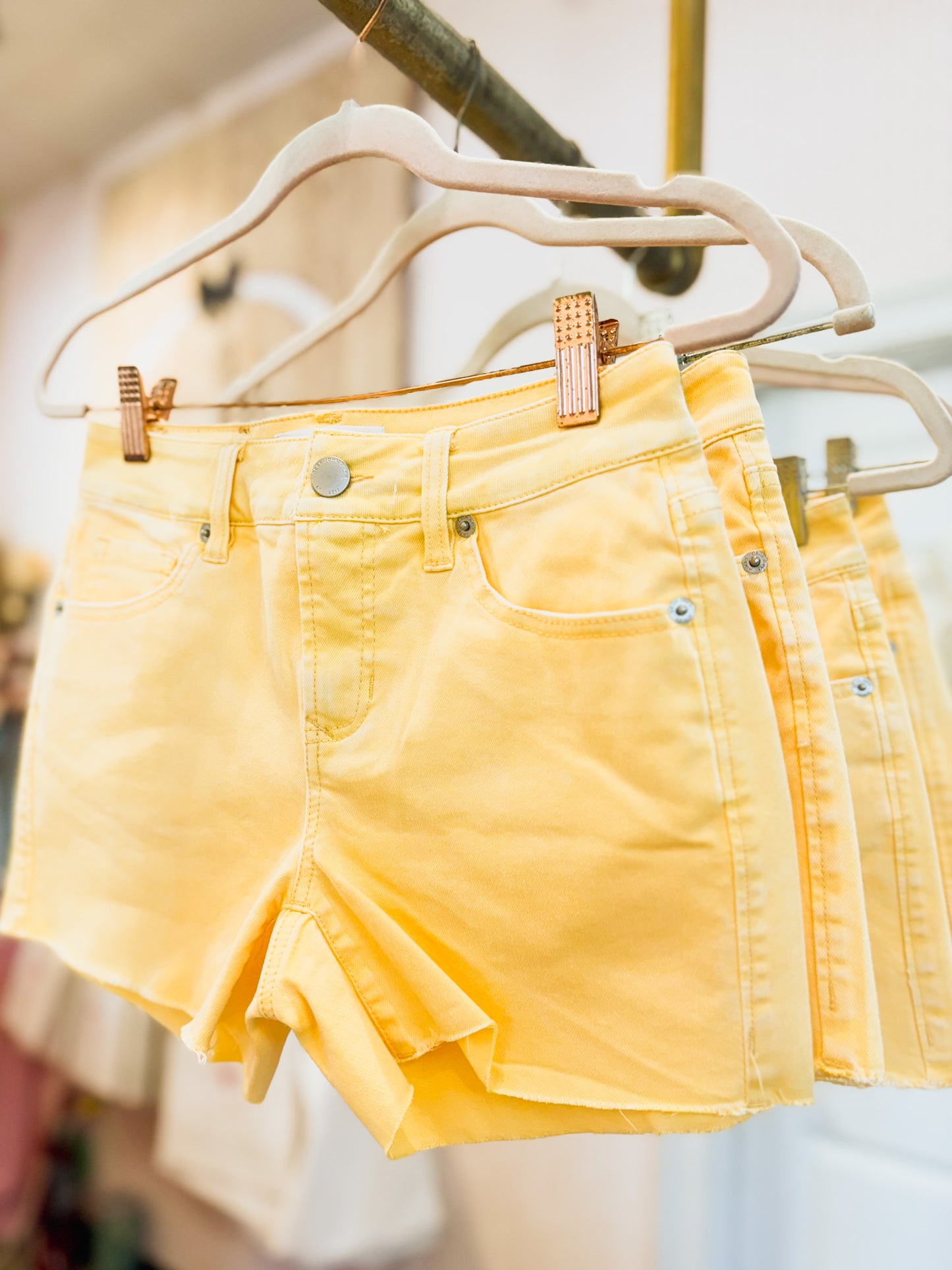 Dear John Gigi Denim Short - Daffodil