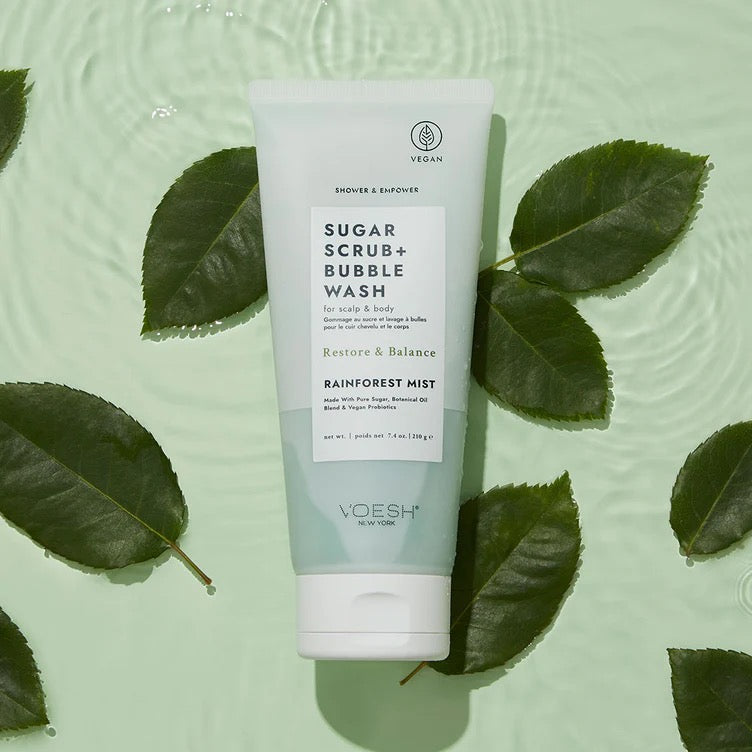 Voesh Sugar Scrub + Bubble Wash