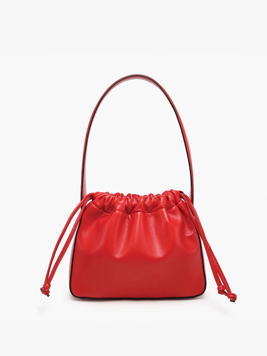 Jen & Co Yang Bucket Bag - Cherry Red