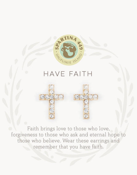 Sea La Vie Have Faith Stud Earrings by Spartina 449