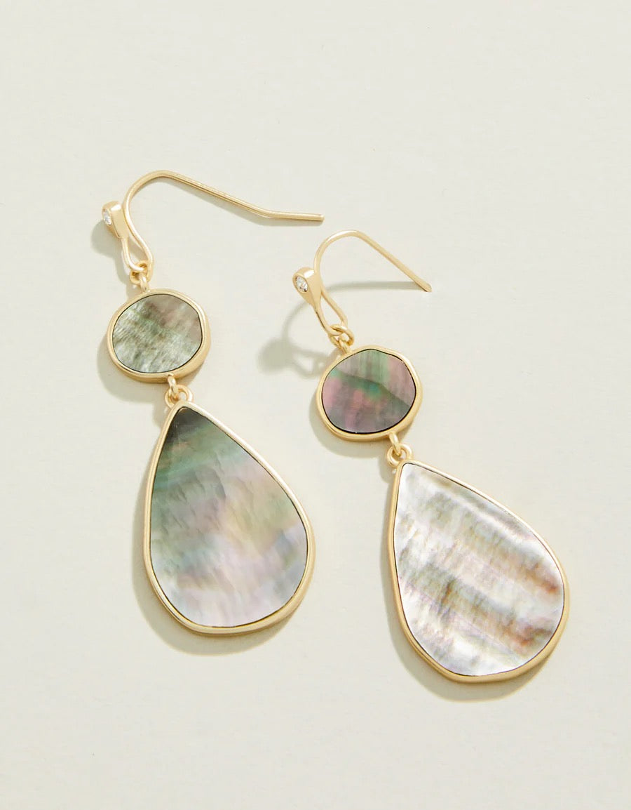 Batina Earrings Grey Mother-of-Pearl by Spartina 449