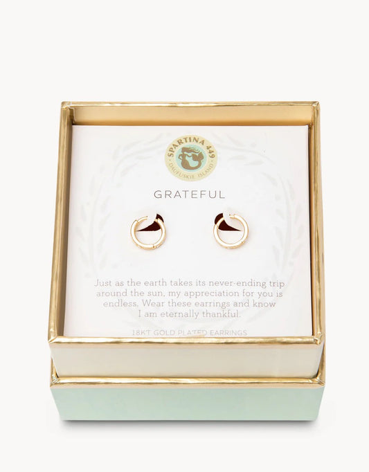 Sea La Vie Hoop Earrings Grateful/Ring by Spartina 449