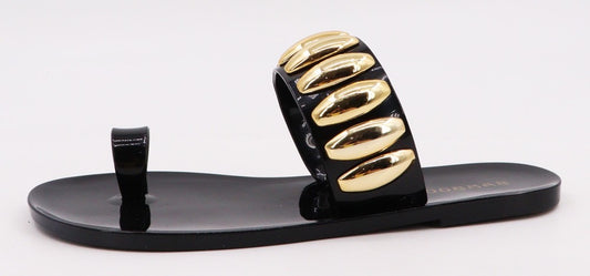 Aurate-03 Black Jelly Sandal