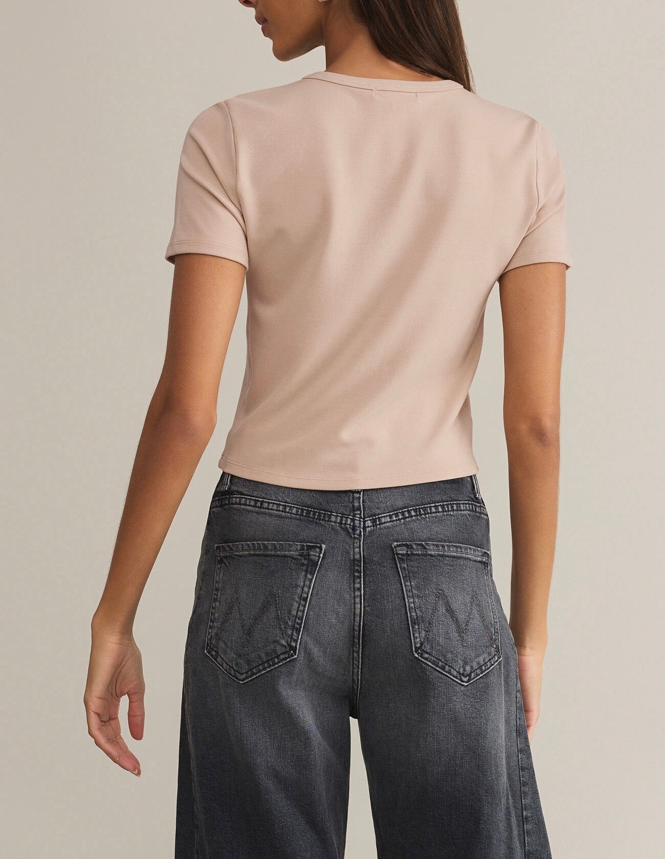 Z Supply Second Skin Crew Top - Parchment