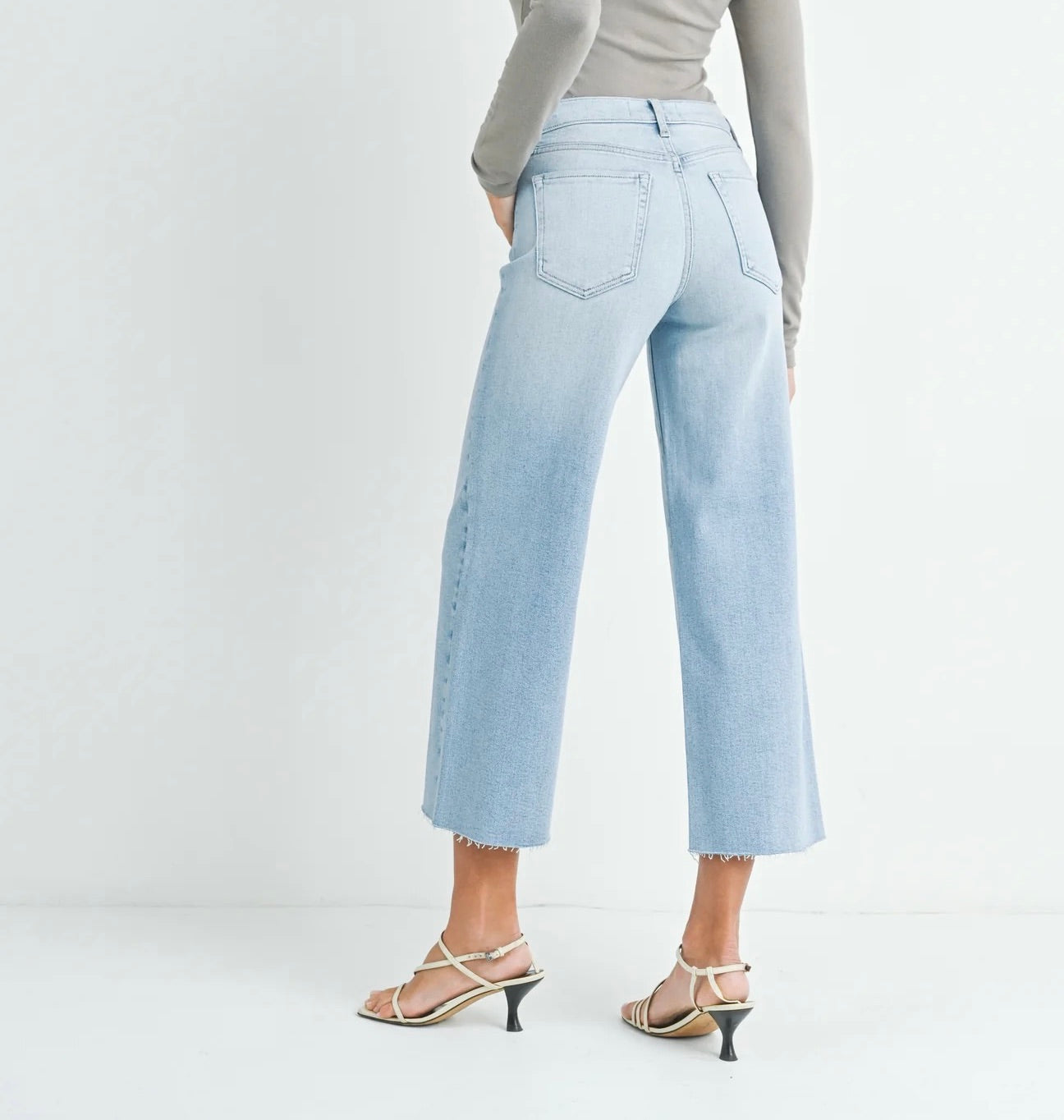 Just Black Scissor Cut Wide Leg Jean