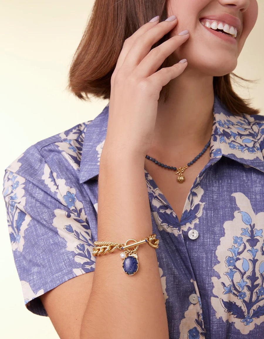 Coralie Toggle Bracelet Blue by Spartina 449