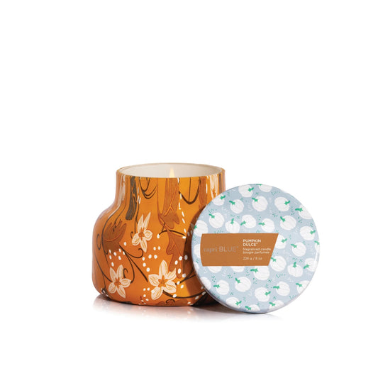 Capri Blue 8 Ounce Pattern Play Candle - Pumpkin Dulce