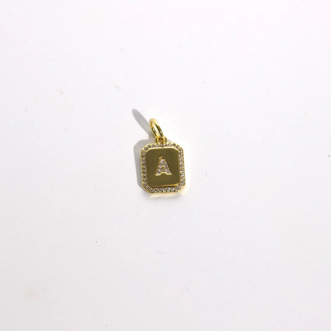 Goddess Charm Bar Initial Charm