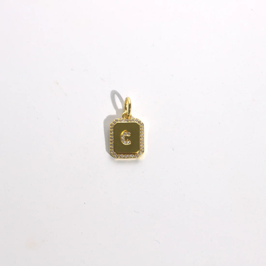 Goddess Charm Bar Initial Charm