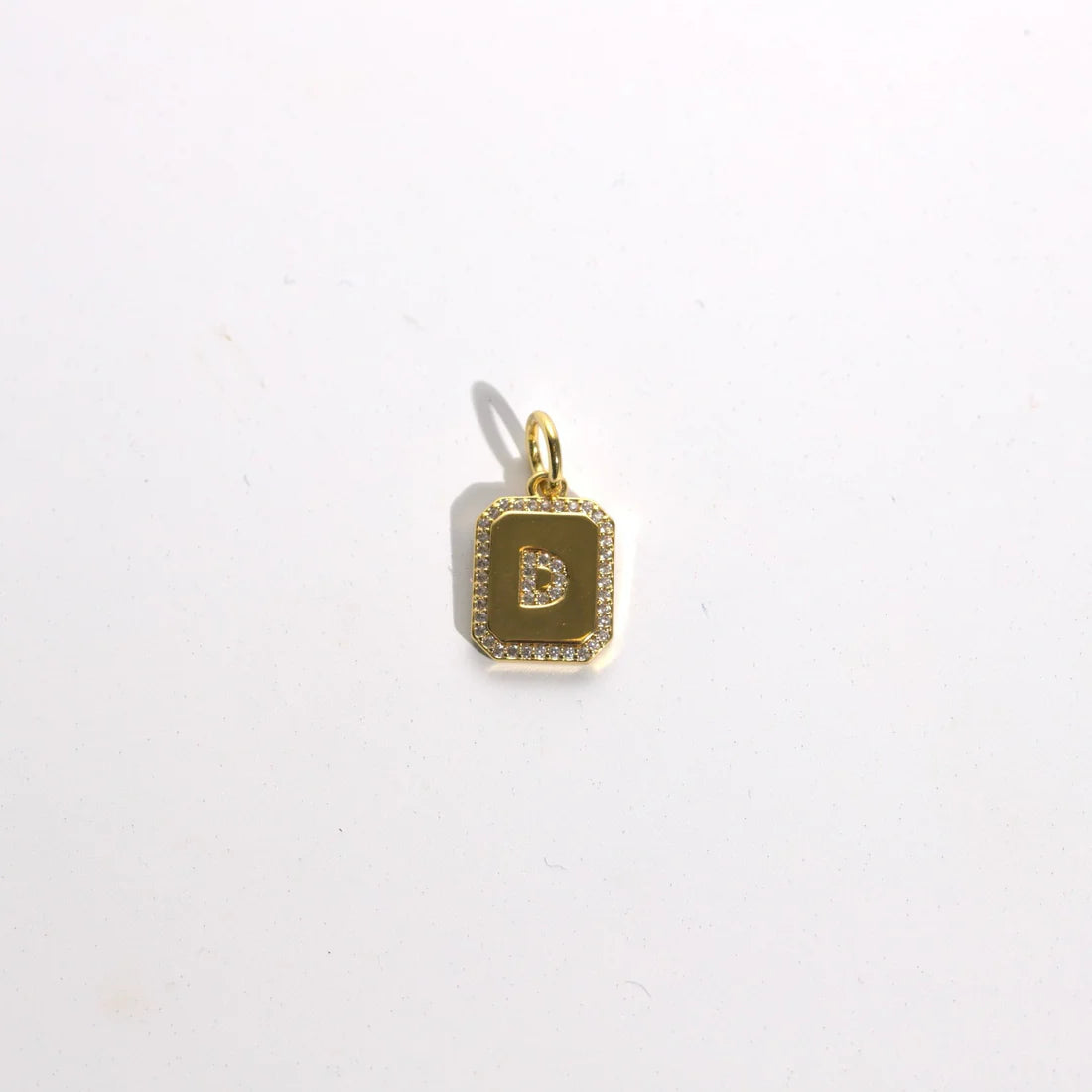 Goddess Charm Bar Initial Charm