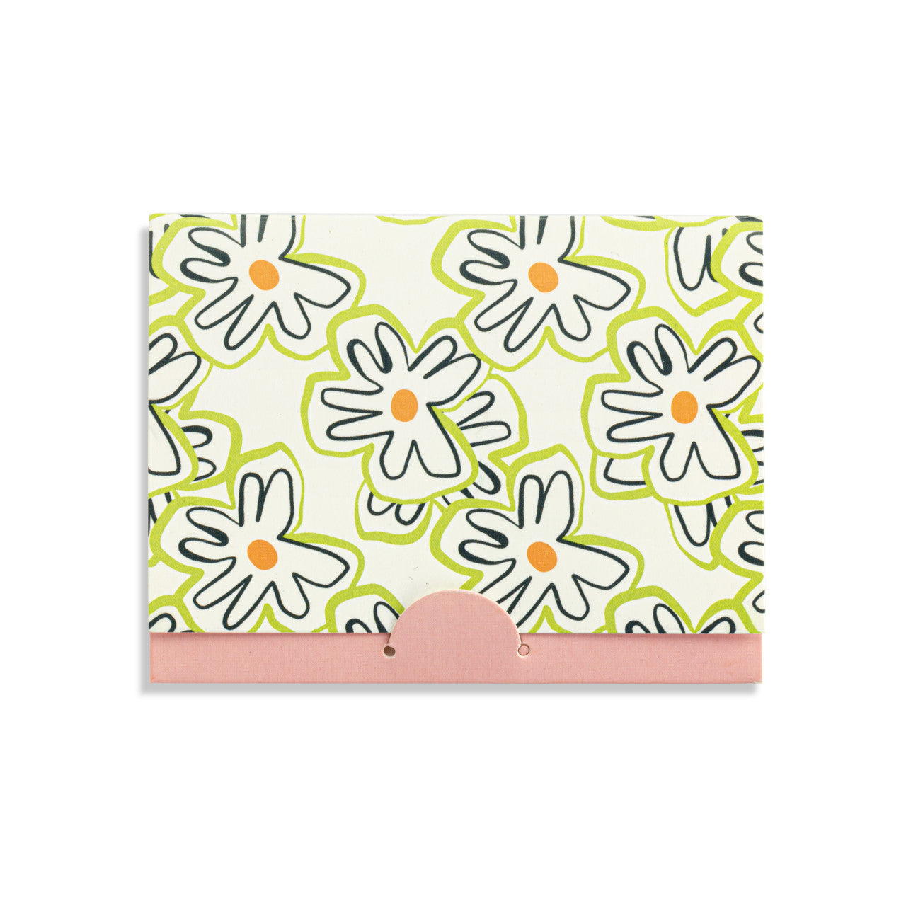 Just Because Floral Card & Gold Heart Necklace - 16in