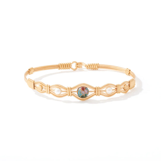 My Whole World Bracelet - All 14K Gold Artist Wire