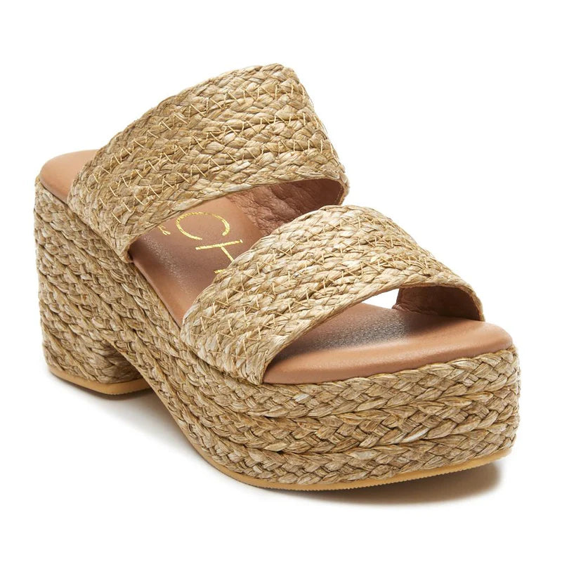 Beach Ocean Ave Platform Sandal - Cognac
