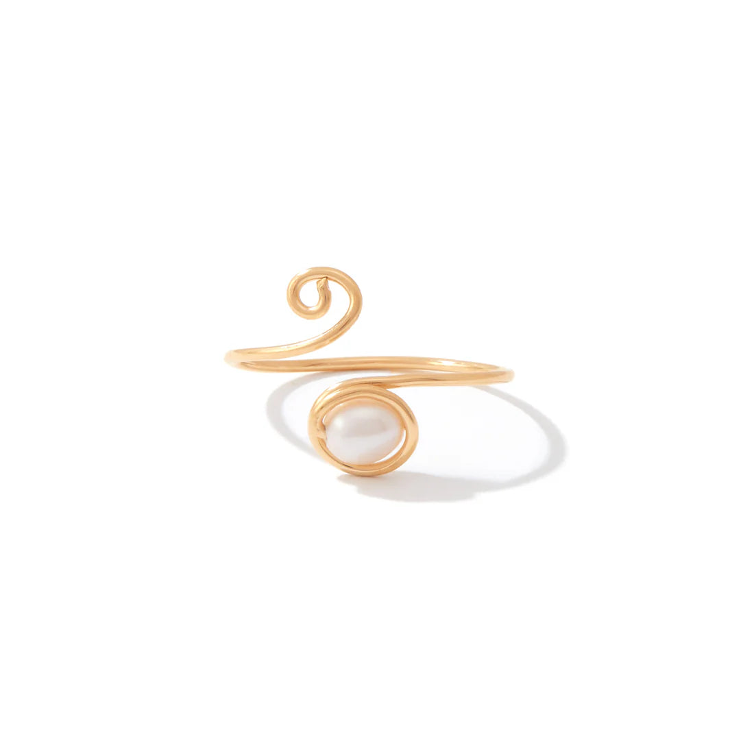 Pearl of My Heart Ring - 14K Gold Artist Wire