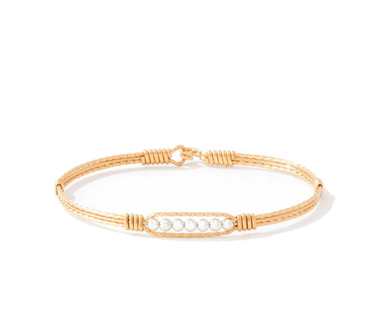 Power of Prayer Bracelet - 14K Gold Artist Wire with Sterling Silver Beads