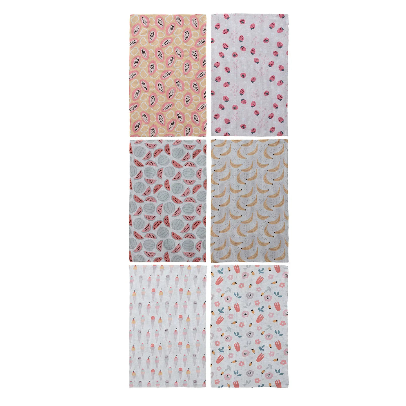 Printed Microfibre Tea Towel - Fruit Variety