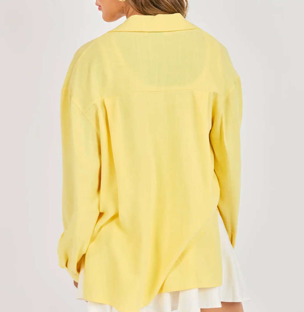 Sugarloaf Button Up Shirt - Butter