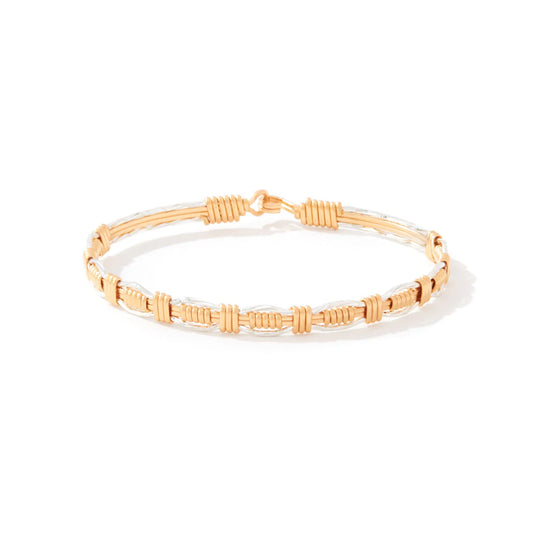 Steadfast Bracelet - 14K Gold Artist Wire and Silver