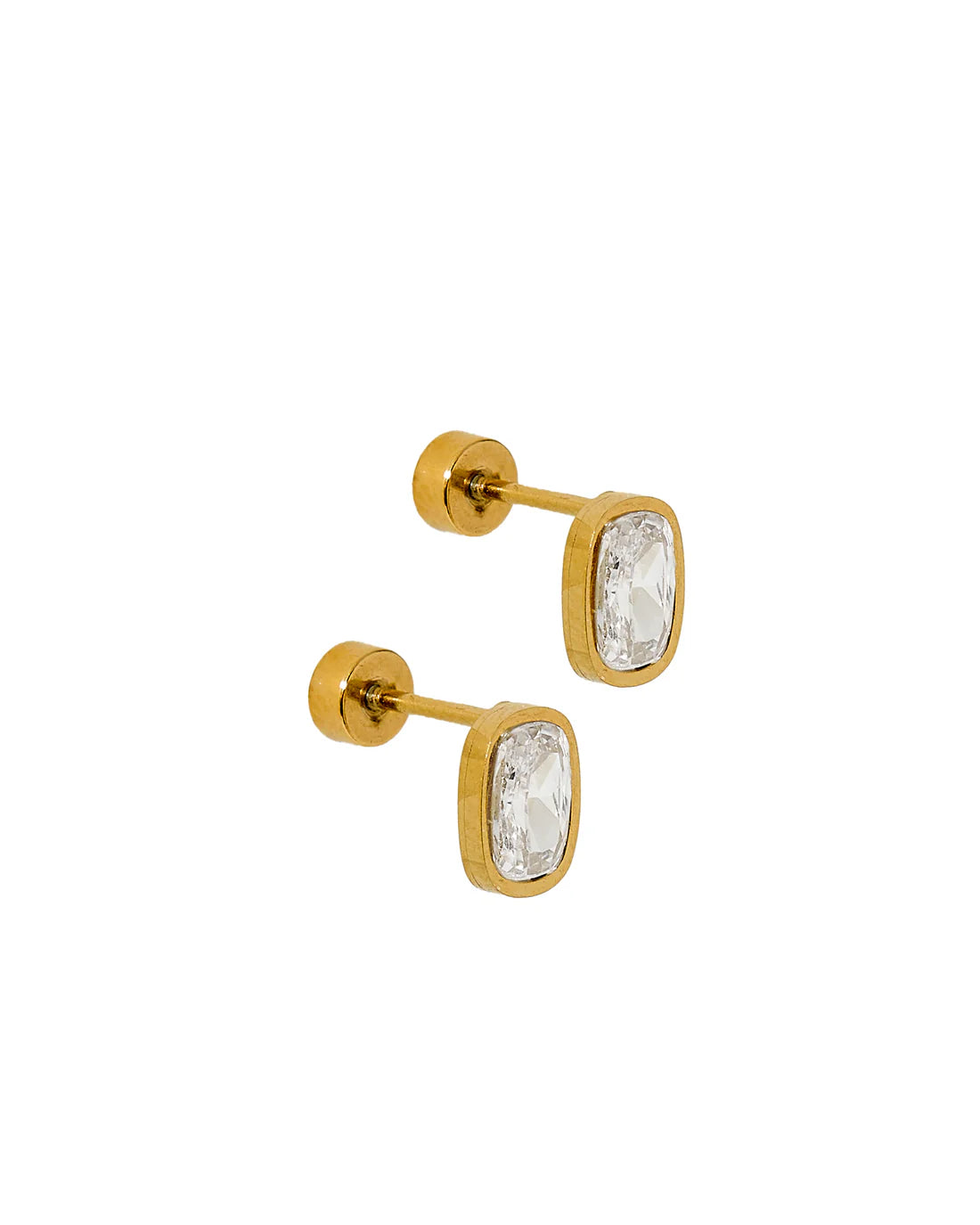 Kay Clear - Screwback Stud Earrings