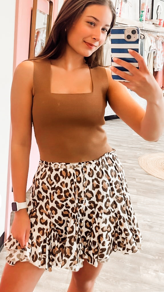 Wild Card Animal Print Skirt