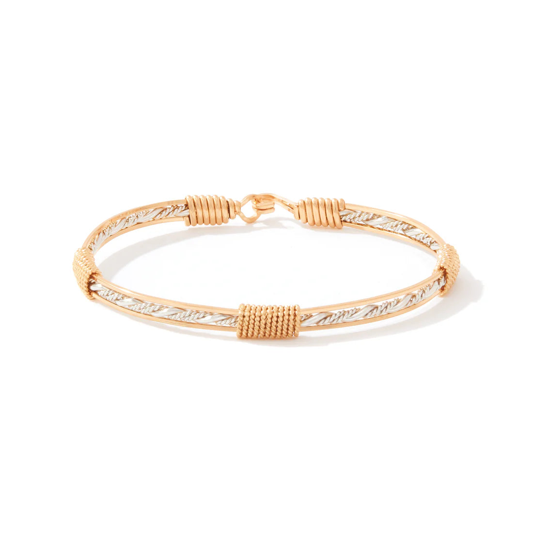 Wrapped In Love Bracelet - 14K Gold Artist Wire and Sterling Silver