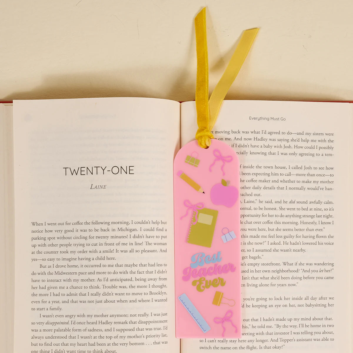 Acrylic Bookmark - Best Teacher Ever