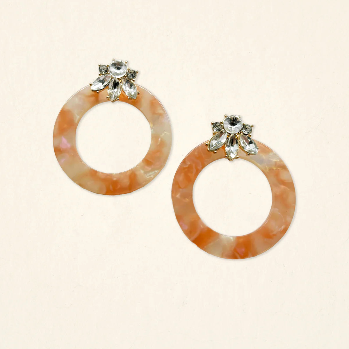Glow Getter Earrings - Rose Quartz