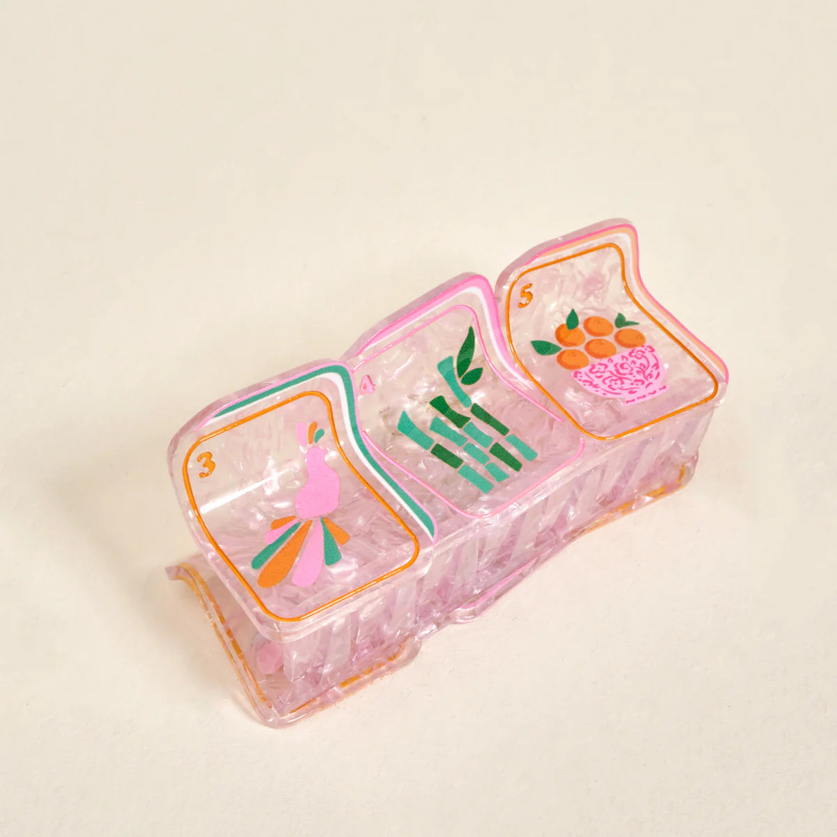 Shape Up Claw Clip - Mahjong Tiles