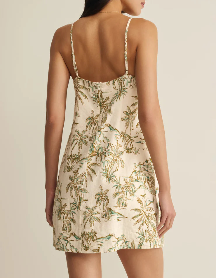 Z Supply Maude Tiki Tide Mini Dress - Island Coconut