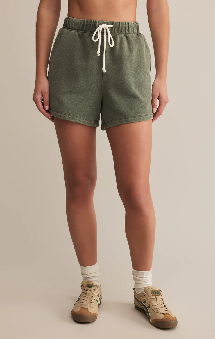 Z Supply Hunter Knit Denim Short - Hunter Green