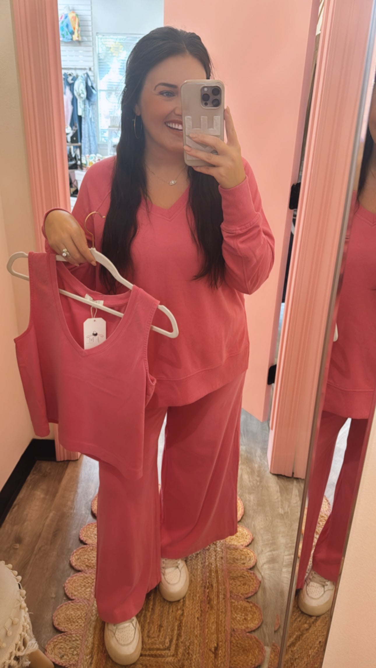 Z Supply Jersey Flare Pant - Island Pink