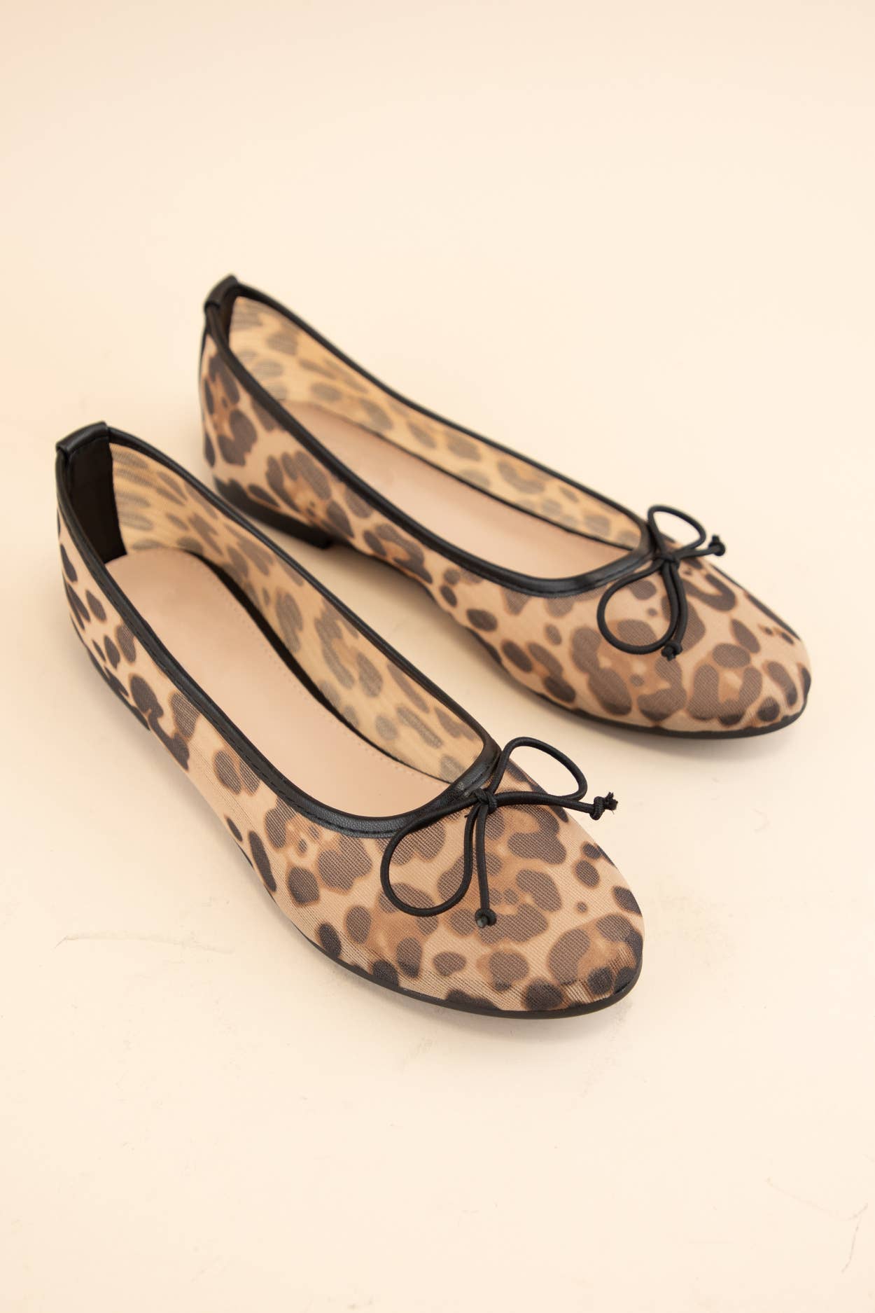 Mesh Ballet Flat - Leopard