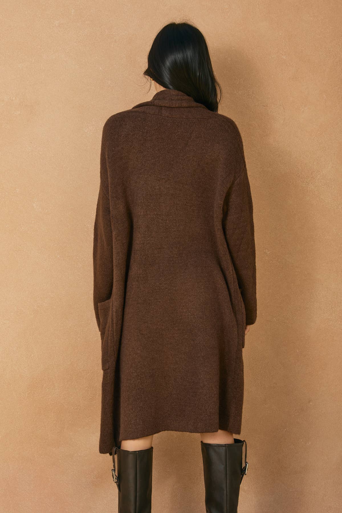 Road Trip Approved Cozy Long - Chocolate Brown