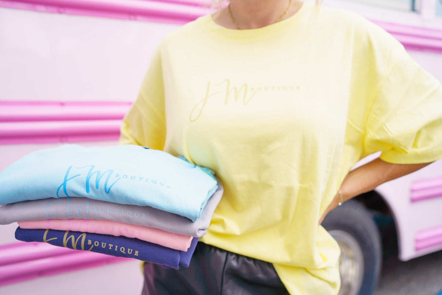 JM Washed Cotton Round Neck Tee