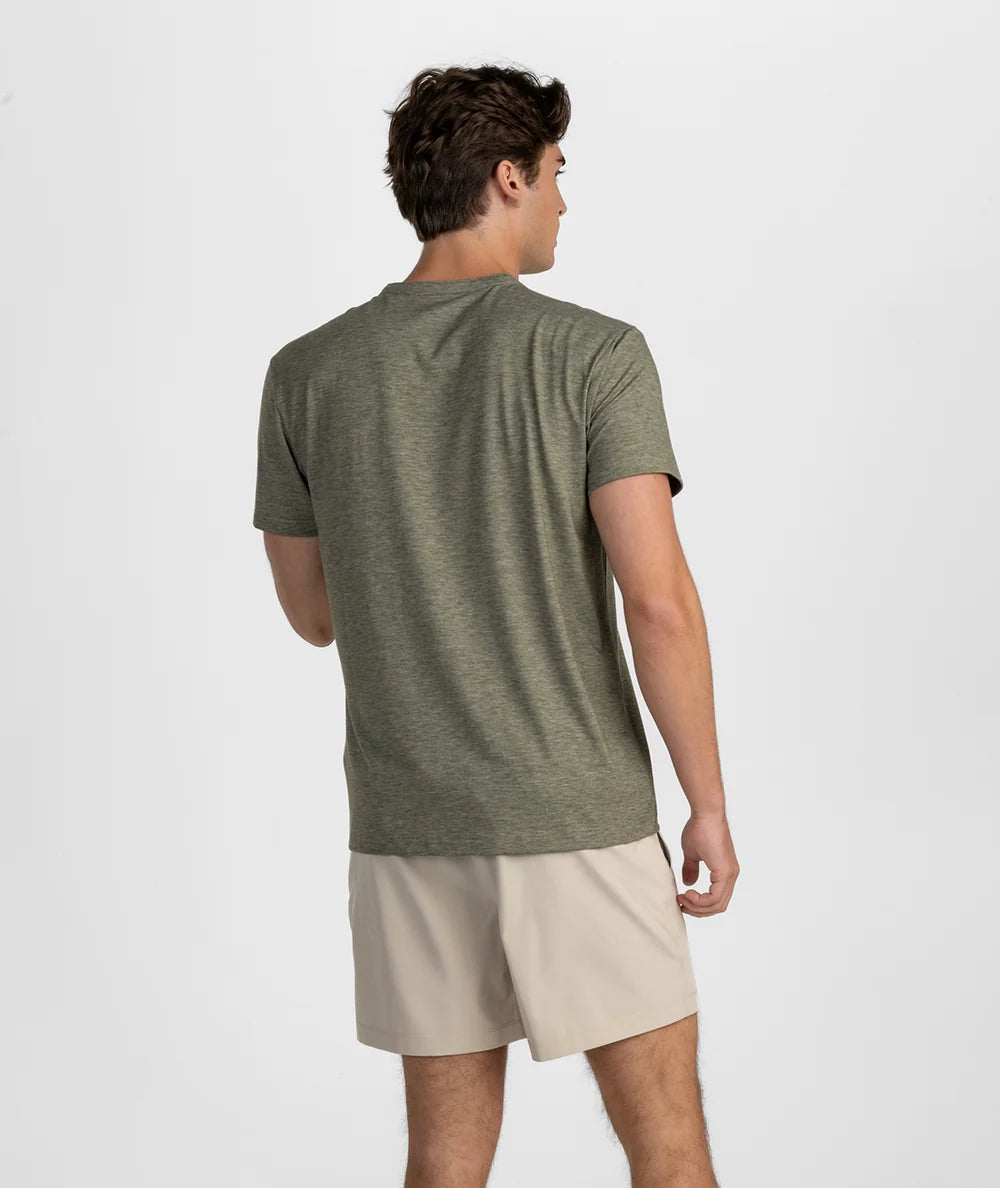 SSCO Max Comfort Henley SS - Spanish Moss