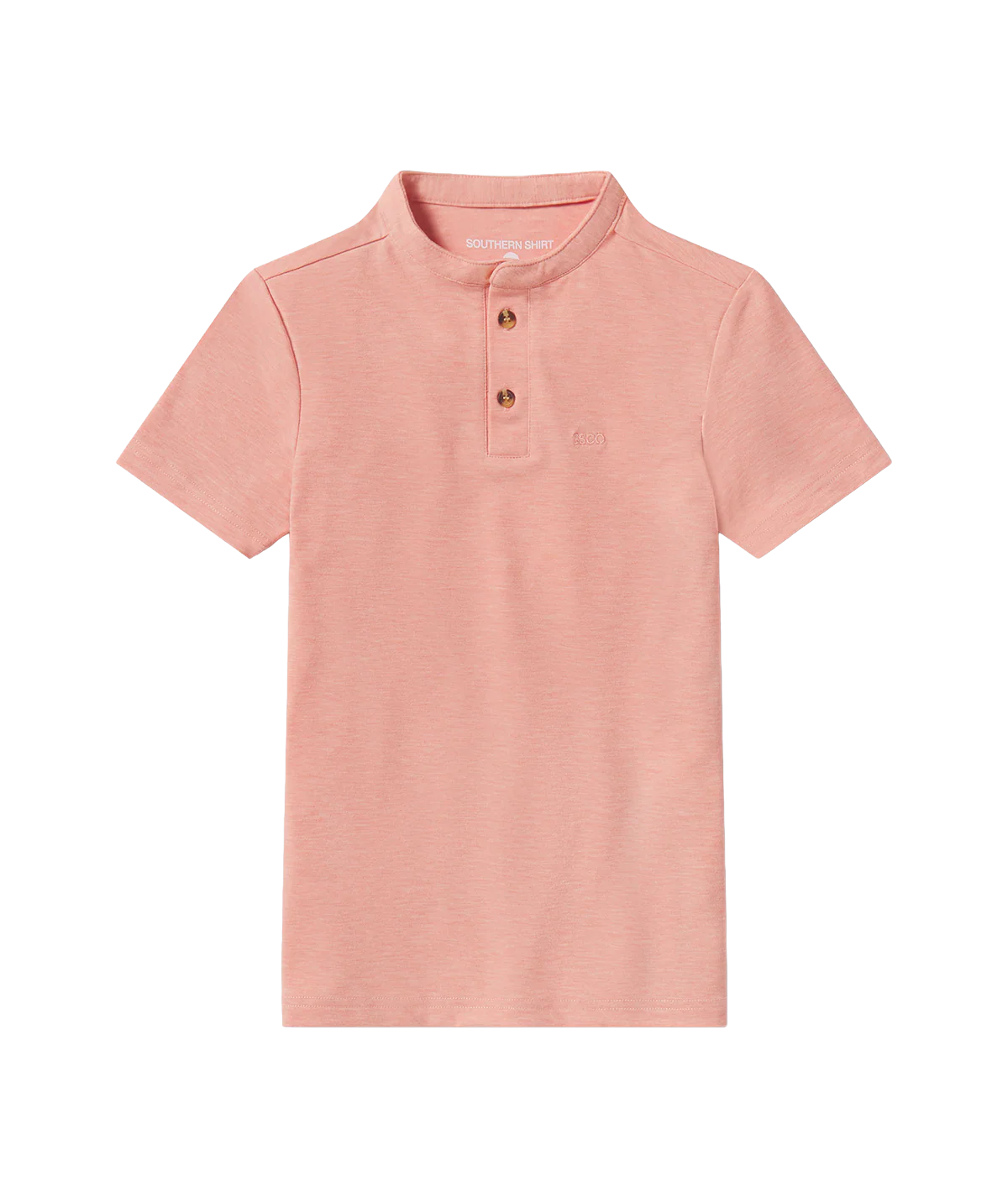 SSCO Boys Max Comfort Henley SS - Coral Sky