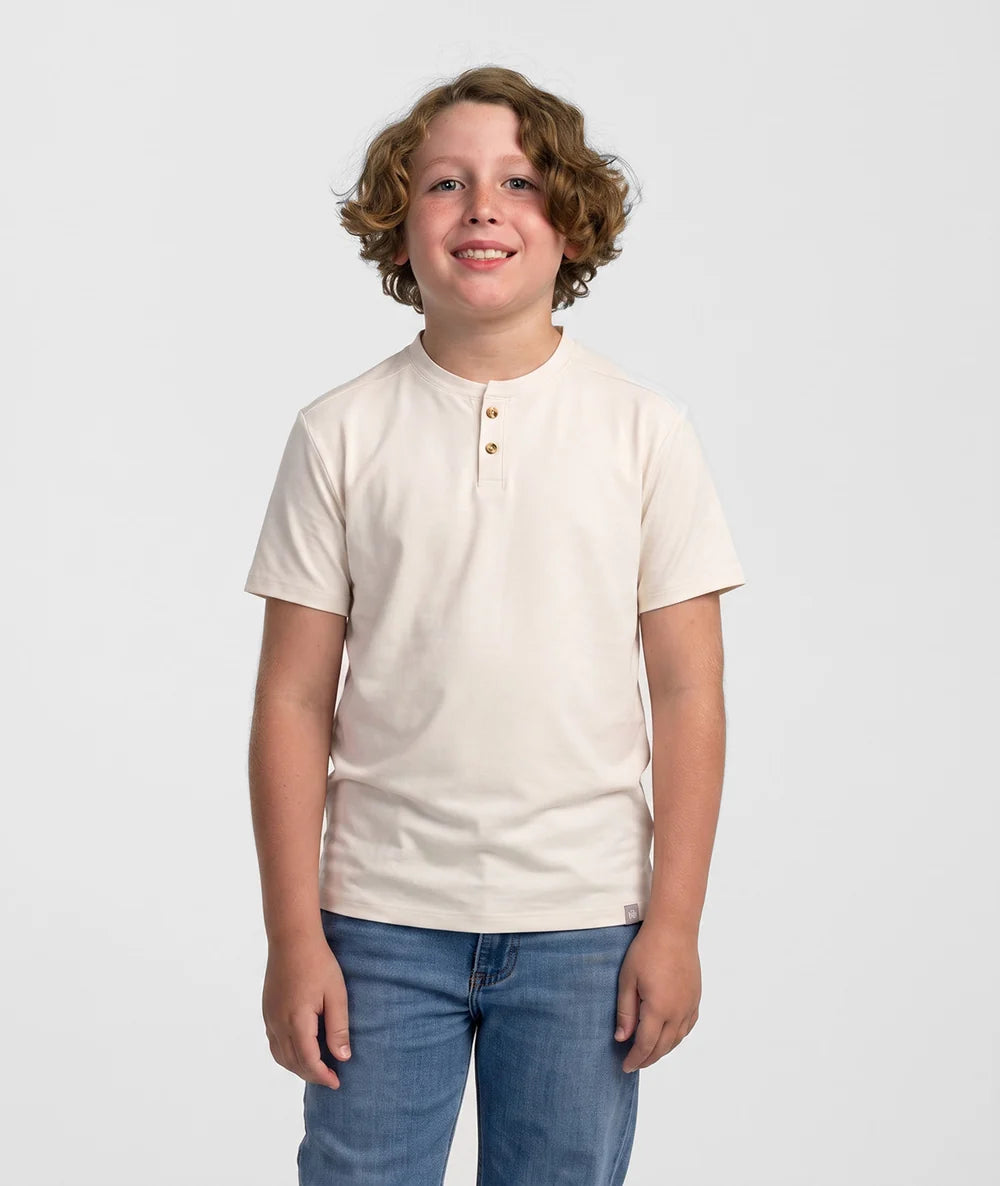 SSCO Boys Max Comfort Henley SS - Oatmeal
