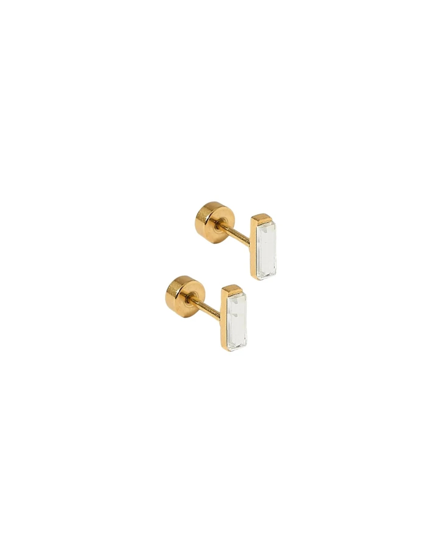 Amber - Screwback Stud Earrings