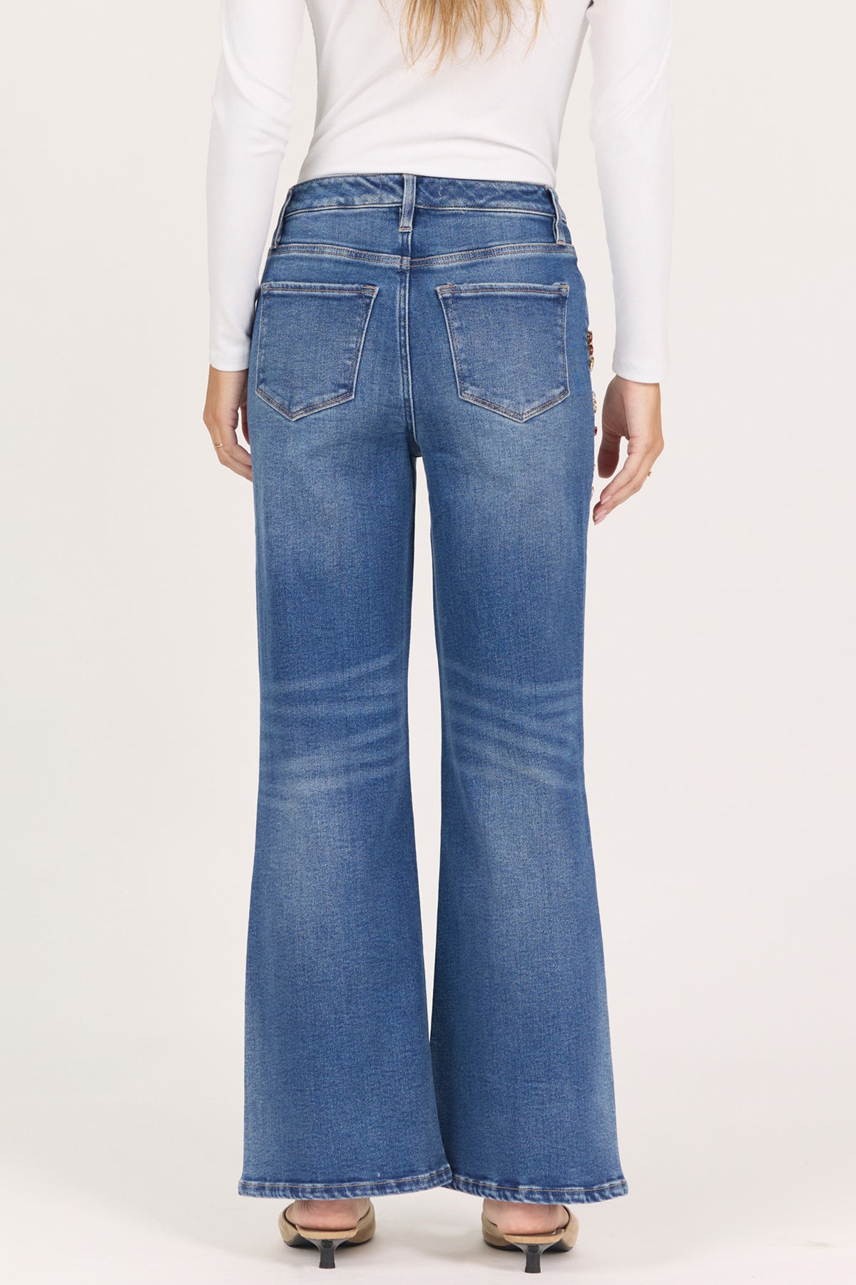 Dear John Fiona Wide Leg Pants - Crown Jewel
