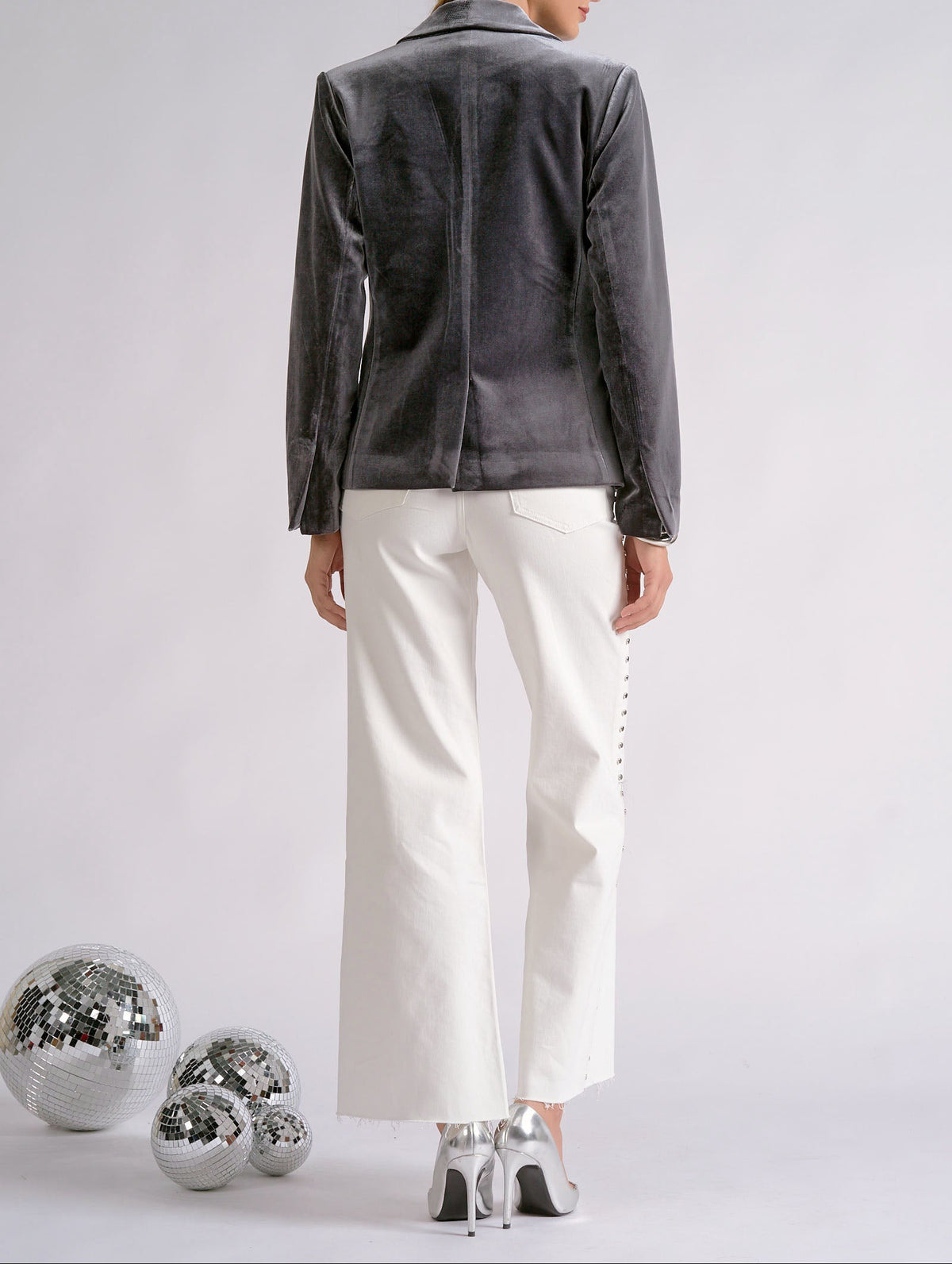 Silver Soirée Blazer — Silver
