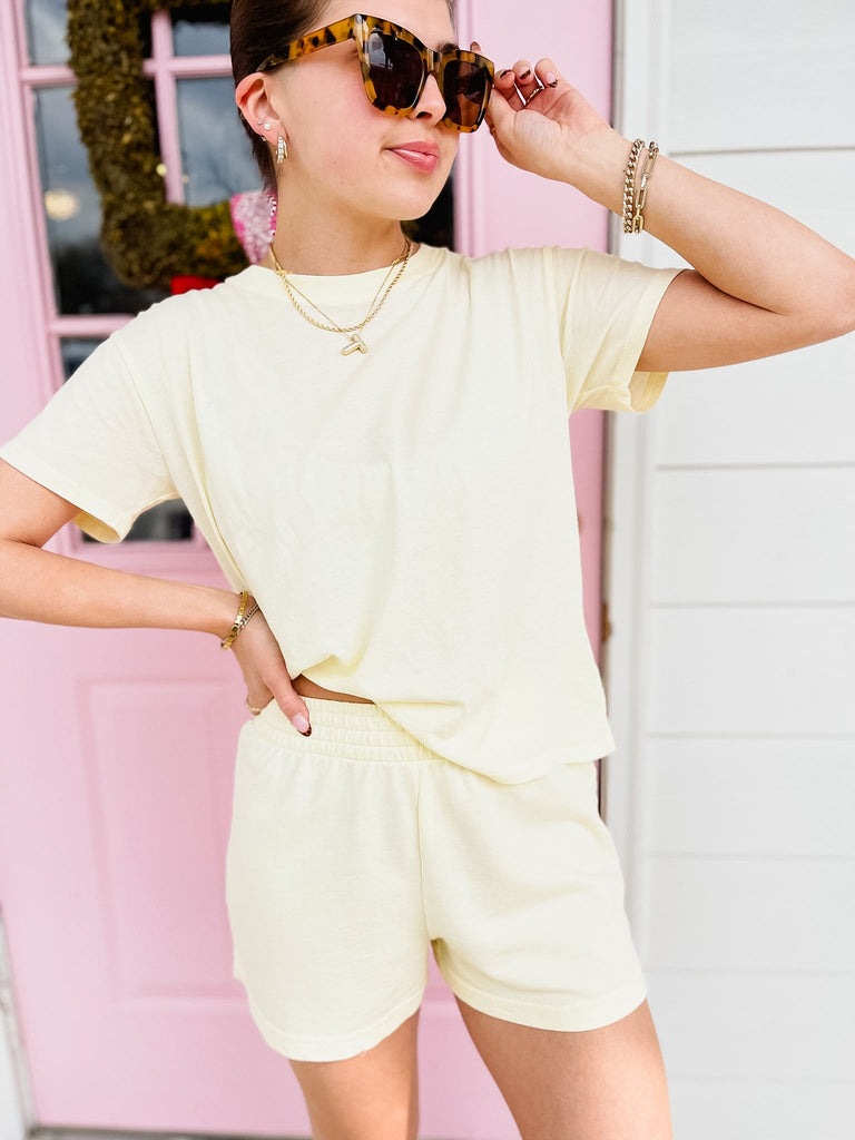 Z Supply Weekender Short -  Mellow Yellow