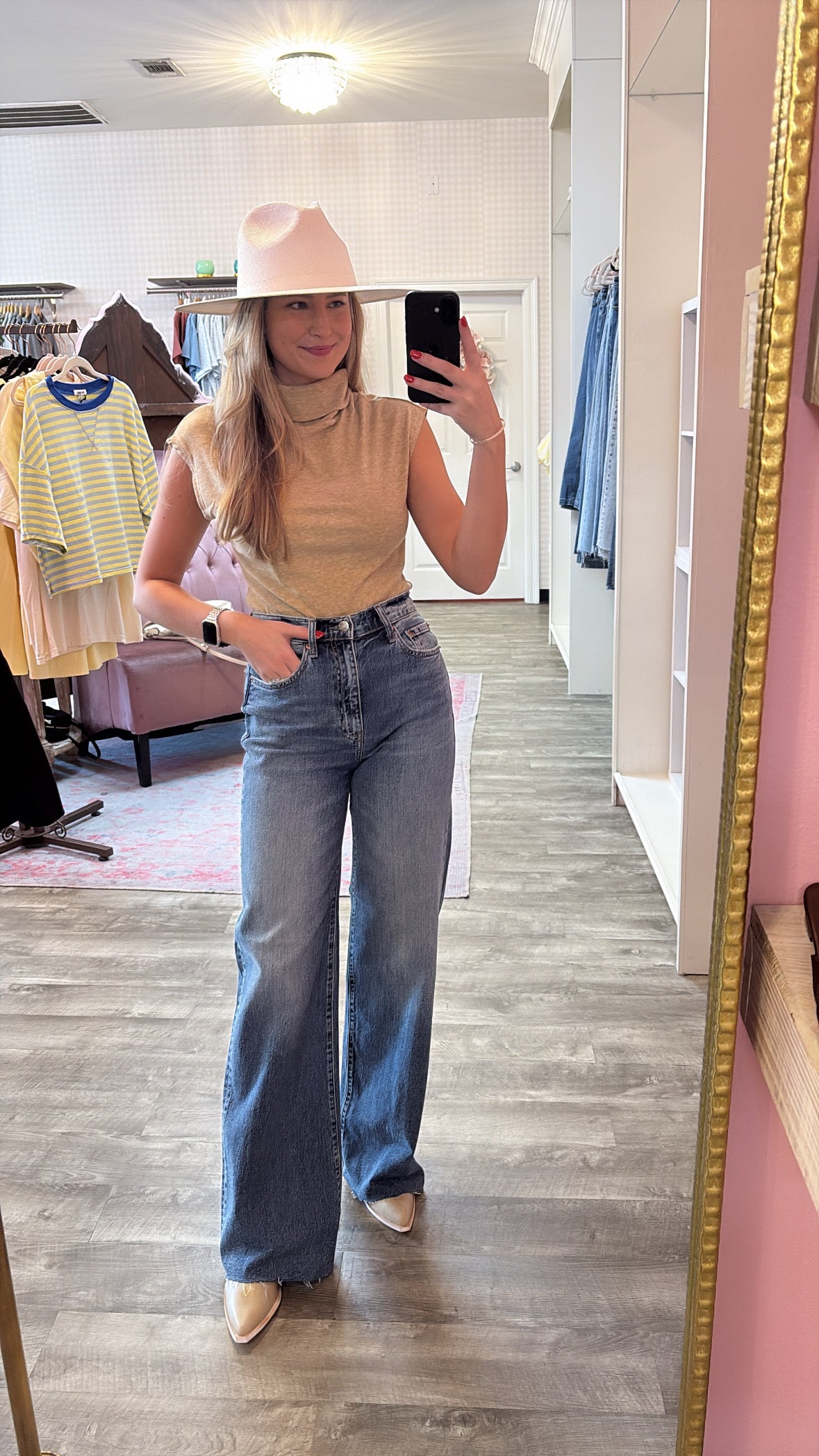 Daze Far Out Wide Leg High Rise Denim - Stunner