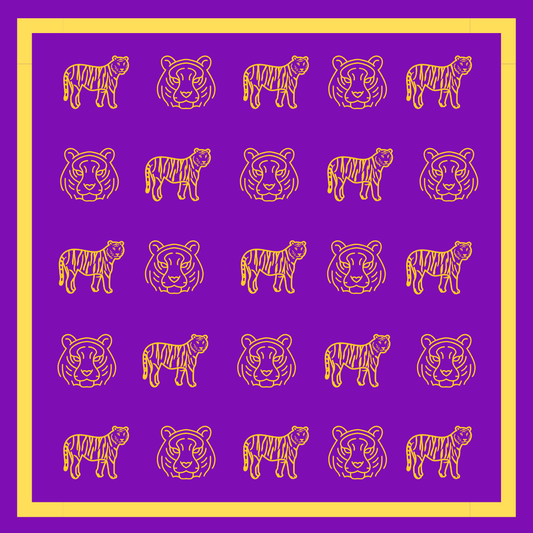 Gameday Bandana Scarf - Tiger Multi