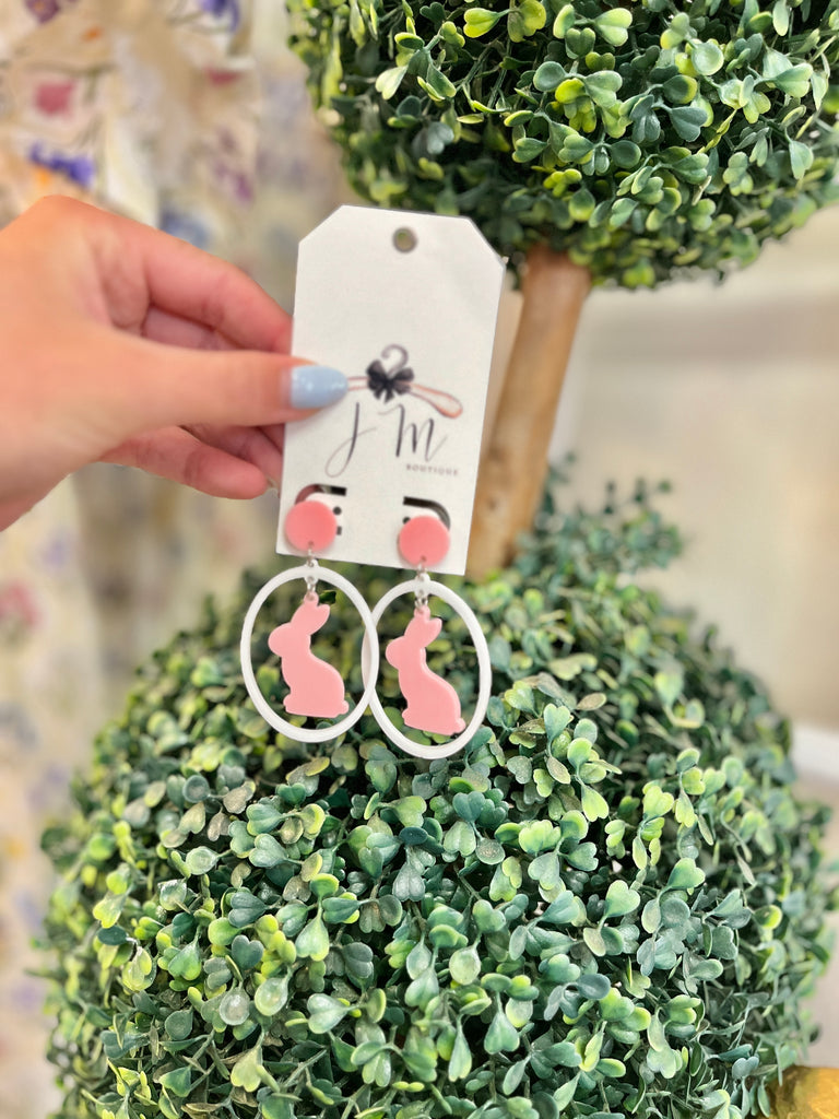 Easter Bunny Drop Earrings