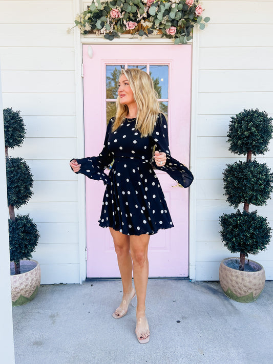 Dotted To Perfection Polka Dot Dress