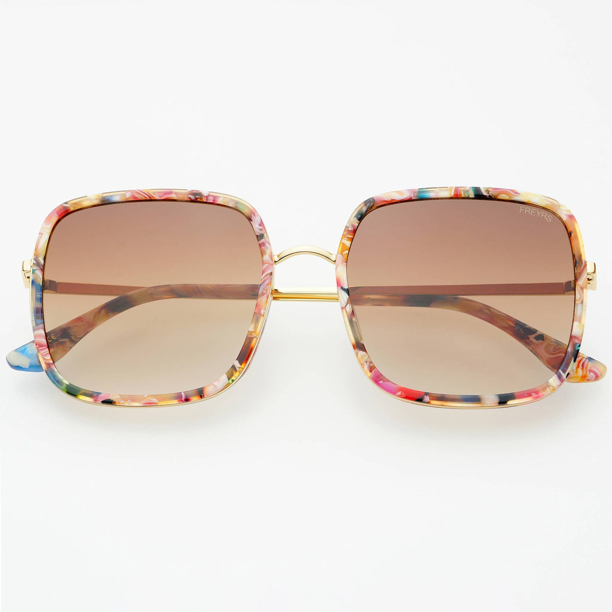 Cosmo Acetate Womens Square Sunglasses - Rose Tortoise