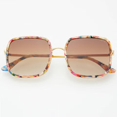Cosmo Acetate Womens Square Sunglasses - Rose Tortoise