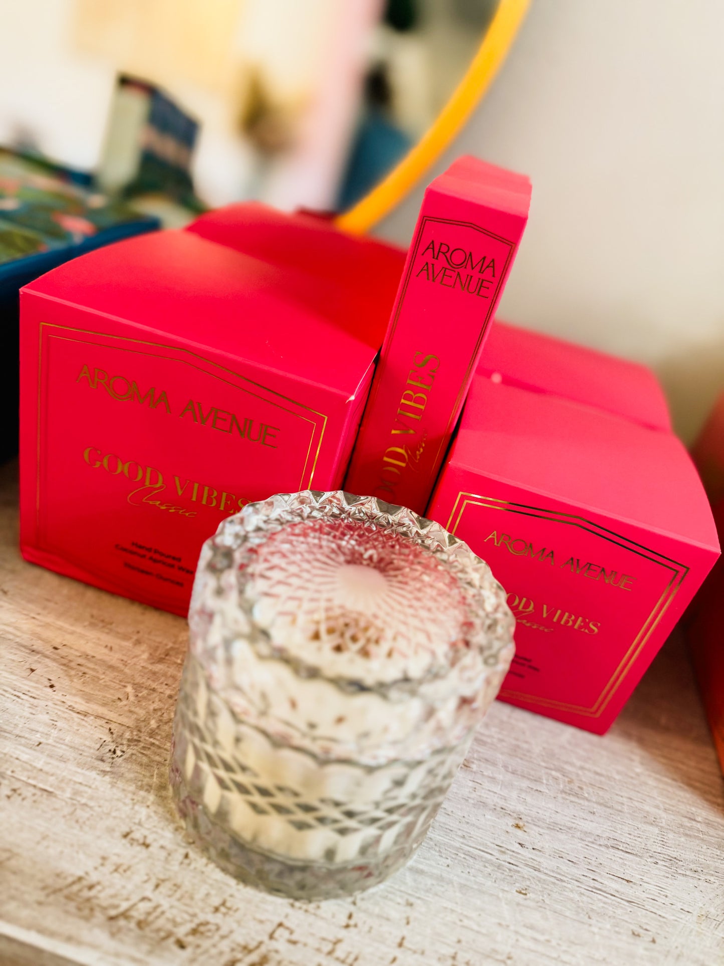 Aroma Avenue 13oz. Candle - Good Vibes